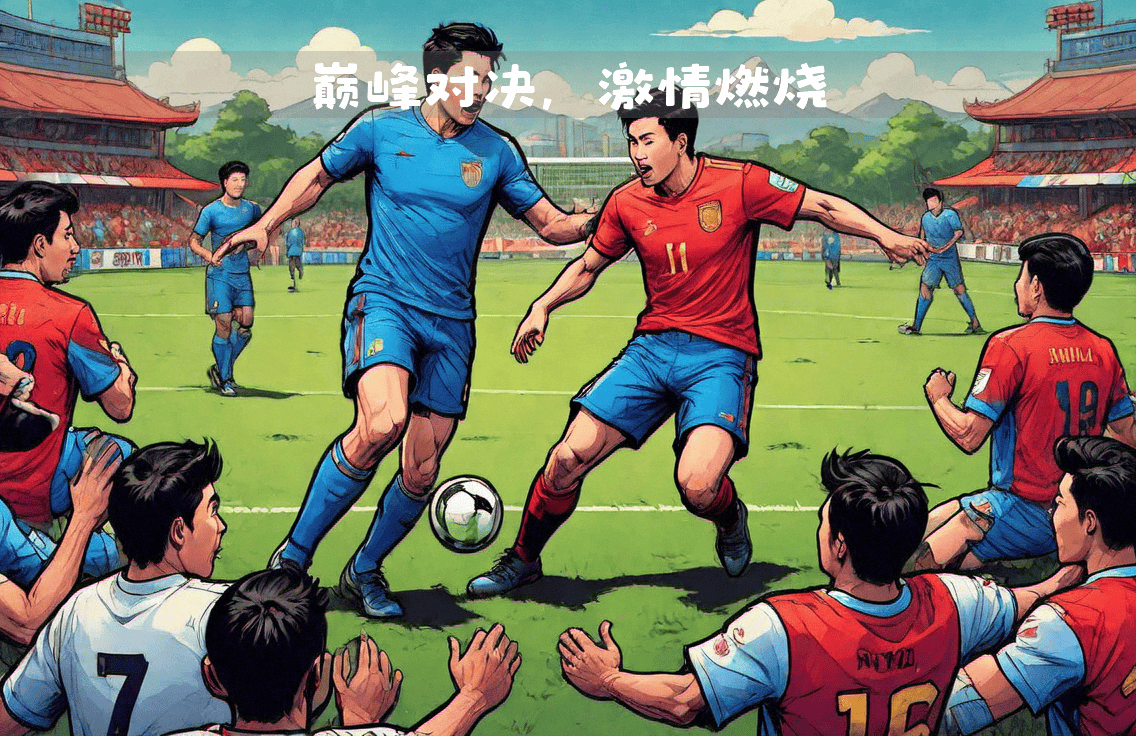对战双方在足球比赛中展现出色技艺